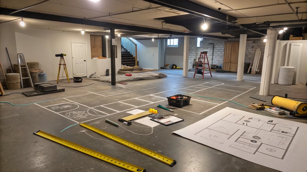 basement layout and functionality