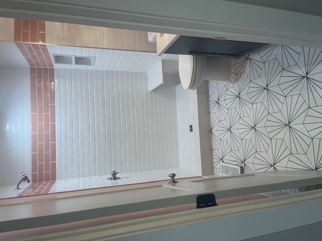 Long Lake bathroom renovation detail