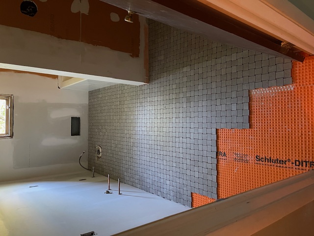 Paisner bathroom shower after renovation