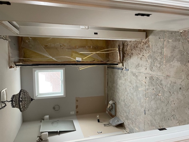 Savage master bathroom shower before